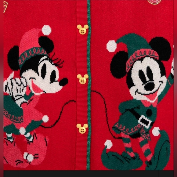 Disney Christmas 2024 Mickey and Minnie Cardigan - Womans - Picture 8 of 9